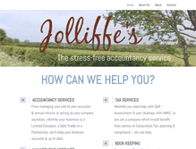 Tablet Screenshot of jolliffes-accounting.co.uk